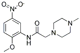 N-(2-METHOXY-5-NITROPHENYL)-2-(4-METHYLPIPERAZINO)ACETAMIDE CAS#: 882749-52-2