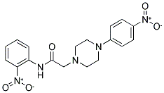 N-(2-NITROPHENYL)-2-[4-(4-NITROPHENYL)PIPERAZINO]ACETAMIDE CAS#: 882080-67-3
