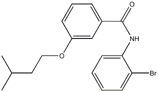 N-(2-bromophenyl)-3-(3-methylbutoxy)benzamide CAS#: 882582-01-6