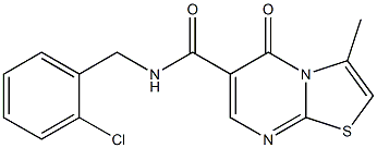 N-(2-chlorobenzyl)-3-methyl-5-oxo-5H-thiazolo[3,2-a]pyrimidine-6-carboxamide CAS#: 851944-70-2