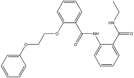 N-{2-[(ethylamino)carbonyl]phenyl}-2-(2-phenoxyethoxy)benzamide CAS#: 881582-05-4