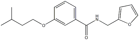 N-(2-furylmethyl)-3-(3-methylbutoxy)benzamide CAS#: 882582-65-2