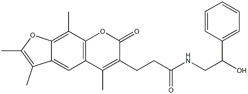 N-(2-hydroxy-2-phenylethyl)-3-(2,3,5,9-tetramethyl-7-oxo-7H-furo[3,2-g]chromen-6-yl)propanamide CAS#: 864753-11-7
