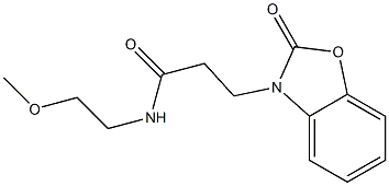 N-(2-methoxyethyl)-3-(2-oxobenzo[d]oxazol-3(2H)-yl)propanamide CAS#: 851988-81-3