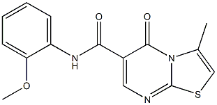 N-(2-methoxyphenyl)-3-methyl-5-oxo-5H-thiazolo[3,2-a]pyrimidine-6-carboxamide CAS#: 851945-16-9