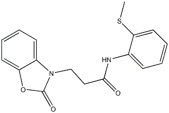 N-(2-(methylthio)phenyl)-3-(2-oxobenzo[d]oxazol-3(2H)-yl)propanamide CAS#: 851989-20-3