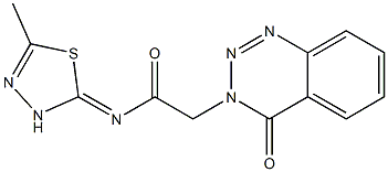 N-[(2E)-5-methyl-1,3,4-thiadiazol-2(3H)-ylidene]-2-(4-oxo-1,2,3-benzotriazin-3(4H)-yl)acetamide CAS#: 838099-16-4