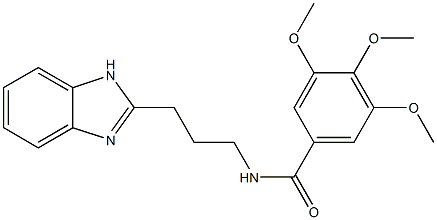 N-(3-(1H-benzo[d]imidazol-2-yl)propyl)-3,4,5-trimethoxybenzamide CAS#: 872345-00-1