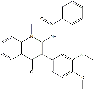 N-[3-(3,4-dimethoxyphenyl)-1-methyl-4-oxo-1,4-dihydro-2-quinolinyl]benzamide CAS#: 883965-34-2