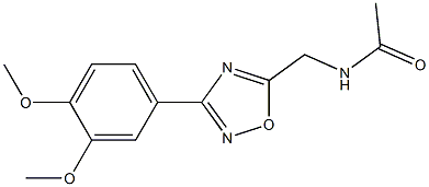 N-{[3-(3,4-dimethoxyphenyl)-1,2,4-oxadiazol-5-yl]methyl}acetamide CAS#: 876666-88-5