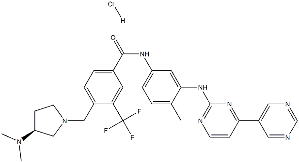 N-[3-([4,5'-bipyriMidin]-2-ylaMino)-4-Methylphenyl]-4-[[(3S)-3-(diMethylaMino)-1-pyrrolidinyl]Methyl]-3-(trifluoroMethyl)-benzaMide, (HCl salt) CAS#: 859212-17-2