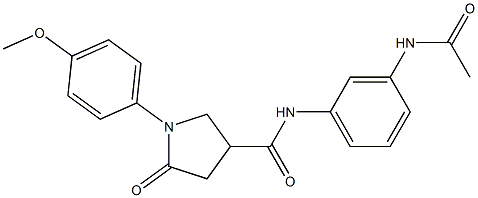 N-[3-(acetylamino)phenyl]-1-(4-methoxyphenyl)-5-oxopyrrolidine-3-carboxamide CAS#: 878725-54-3