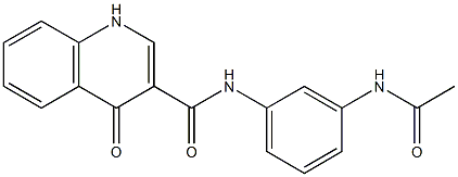 N-[3-(acetylamino)phenyl]-4-oxo-1,4-dihydroquinoline-3-carboxamide CAS#: 873054-30-9