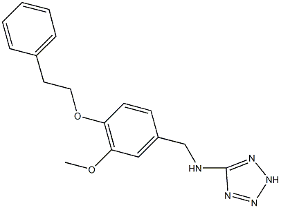 N-[3-methoxy-4-(2-phenylethoxy)benzyl]-N-(2H-tetraazol-5-yl)amine CAS#: 878714-72-8