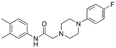 N-(3,4-DIMETHYLPHENYL)-2-[4-(4-FLUOROPHENYL)PIPERAZINO]ACETAMIDE CAS#: 882749-24-8