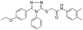 N-(3,4-DIMETHYLPHENYL)-2-([5-(4-ETHOXYPHENYL)-4-PHENYL-4H-1,2,4-TRIAZOL-3-YL]SULFANYL)ACETAMIDE CAS#: 868255-50-9