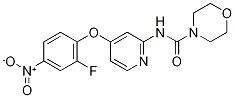 N-[4-(2-Fluoro-4-nitrophenoxy)pyridin-2-yl]morpholine-4-carboxamide CAS#: 864245-86-3