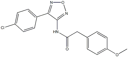 N-[4-(4-chlorophenyl)-1,2,5-oxadiazol-3-yl]-2-(4-methoxyphenyl)acetamide CAS#: 874126-87-1