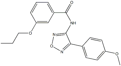 N-[4-(4-methoxyphenyl)-1,2,5-oxadiazol-3-yl]-3-propoxybenzamide CAS#: 873083-00-2