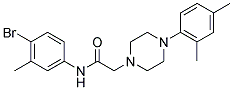 N-(4-BROMO-3-METHYLPHENYL)-2-[4-(2,4-DIMETHYLPHENYL)PIPERAZINO]ACETAMIDE CAS#: 882080-87-7