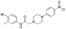 N-(4-BROMO-3-METHYLPHENYL)-2-[4-(4-NITROPHENYL)PIPERAZINO]ACETAMIDE CAS#: 882080-37-7