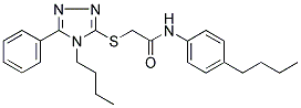 N-(4-BUTYLPHENYL)-2-[(4-BUTYL-5-PHENYL-4H-1,2,4-TRIAZOL-3-YL)SULFANYL]ACETAMIDE CAS#: 868256-57-9