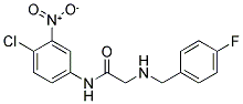 N-(4-CHLORO-3-NITROPHENYL)-2-[(4-FLUOROBENZYL)AMINO]ACETAMIDE CAS#: 882080-00-4