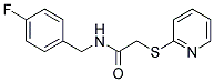 N-(4-FLUOROBENZYL)-2-(2-PYRIDINYLSULFANYL)ACETAMIDE CAS#: 882749-04-4
