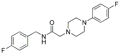 N-(4-FLUOROBENZYL)-2-[4-(4-FLUOROPHENYL)PIPERAZINO]ACETAMIDE CAS#: 882749-30-6