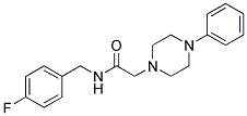 N-(4-FLUOROBENZYL)-2-(4-PHENYLPIPERAZINO)ACETAMIDE CAS#: 882749-05-5