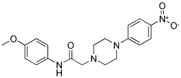 N-(4-METHOXYPHENYL)-2-[4-(4-NITROPHENYL)PIPERAZINO]ACETAMIDE CAS#: 882080-77-5