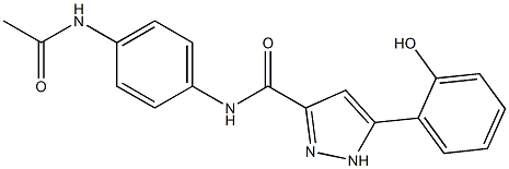 N-[4-(acetylamino)phenyl]-5-(2-hydroxyphenyl)-1H-pyrazole-3-carboxamide CAS#: 879457-74-6