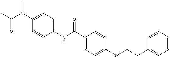 N-{4-[acetyl(methyl)amino]phenyl}-4-(2-phenylethoxy)benzamide CAS#: 881625-35-0