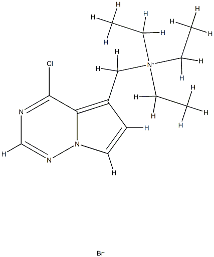 N-((4-chloropyrrolo[1,2-f][1,2,4]triazin-5-yl)Methyl)-N,N-diethylethanaMiniuM CAS#: 859205-90-6
