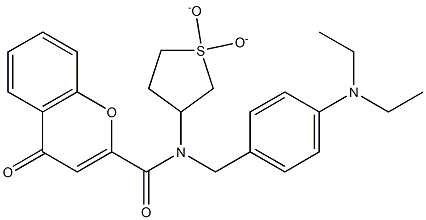 N-[4-(diethylamino)benzyl]-N-(1,1-dioxidotetrahydro-3-thienyl)-4-oxo-4H-chromene-2-carboxamide CAS#: 879567-64-3