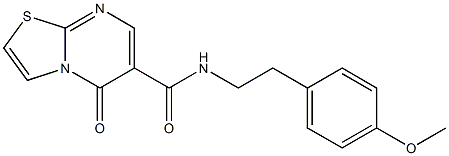 N-(4-methoxyphenethyl)-5-oxo-5H-thiazolo[3,2-a]pyrimidine-6-carboxamide CAS#: 851943-68-5