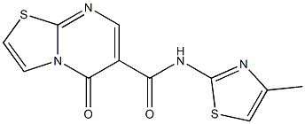 N-(4-methylthiazol-2-yl)-5-oxo-5H-thiazolo[3,2-a]pyrimidine-6-carboxamide CAS#: 851944-60-0