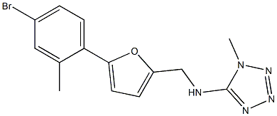N-{[5-(4-bromo-2-methylphenyl)furan-2-yl]methyl}-1-methyl-1H-tetrazol-5-amine CAS#: 879071-77-9