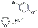 N-(5-BROMO-2-METHOXYBENZYL)-N-(2-FURYLMETHYL)AMINE CAS#: 861232-35-1