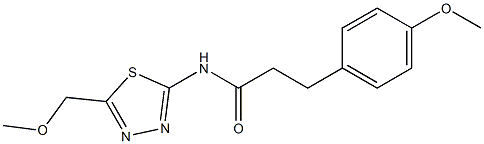 N-[5-(methoxymethyl)-1,3,4-thiadiazol-2-yl]-3-(4-methoxyphenyl)propanamide CAS#: 878430-11-6