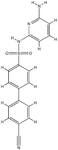 N-(6-Amino-2-pyridinyl)-4'-cyano-[1,1'-biphenyl]-4-sulfonamide CAS#: 857290-04-1