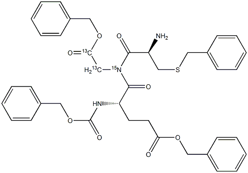 N-CBZ-O-BZL-L-GLU-S-BZL-L-CYS-GLY[13C2,15N]-OBZL CAS#: 874462-72-3