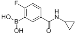 N-CYCLOPROPYL 3-BORONO-4-FLUOROBENZAMIDE CAS#: 874289-54-0