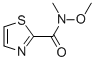 N-METHOXY-N-METHYL-THIAZOLE-2-CARBOXAMIDE CAS#: 885278-18-2