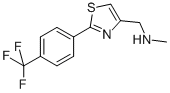 N-METHYL-N-([2-[4-(TRIFLUOROMETHYL)PHENYL]-1,3-THIAZOL-4-YL]METHYL)AMINE CAS#: 857284-26-5
