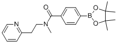 N-METHYL-N-(2-PYRIDIN-2-YL-ETHYL)-4-(4,4,5,5-TETRAMETHYL-[1,3,2]DIOXABOROLAN-2-YL)-BENZAMIDE CAS#: 864759-42-2