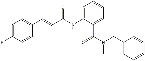N-benzyl-2-{[3-(4-fluorophenyl)acryloyl]amino}-N-methylbenzamide CAS#: 875143-20-7