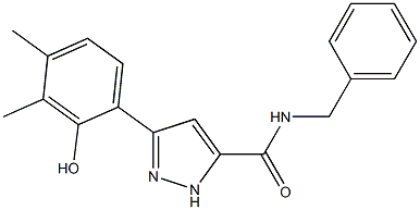 N-benzyl-3-(2-hydroxy-3,4-dimethylphenyl)-1H-pyrazole-5-carboxamide CAS#: 879468-91-4