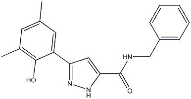 N-benzyl-3-(2-hydroxy-3,5-dimethylphenyl)-1H-pyrazole-5-carboxamide CAS#: 879467-22-8