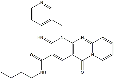 N-butyl-2-imino-5-oxo-1-(3-pyridinylmethyl)-1,5-dihydro-2H-dipyrido[1,2-a:2,3-d]pyrimidine-3-carboxamide CAS#: 845660-84-6